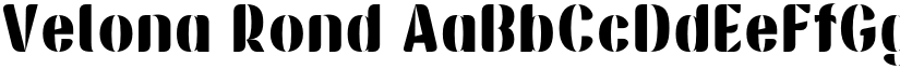 Velona Rond font