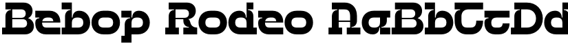 Bebop Rodeo font download