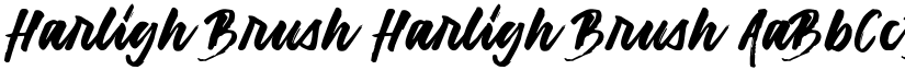 Harligh Brush Harligh Brush font