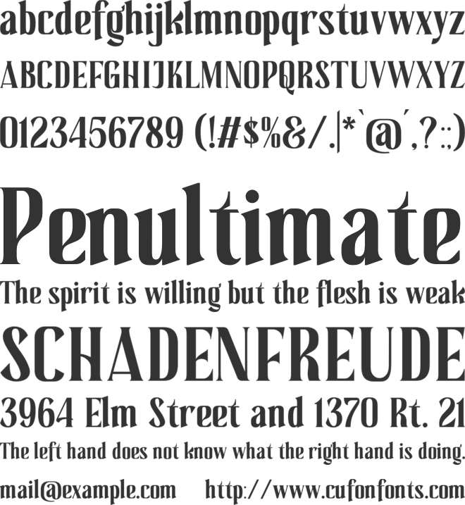 Blackmyth font preview