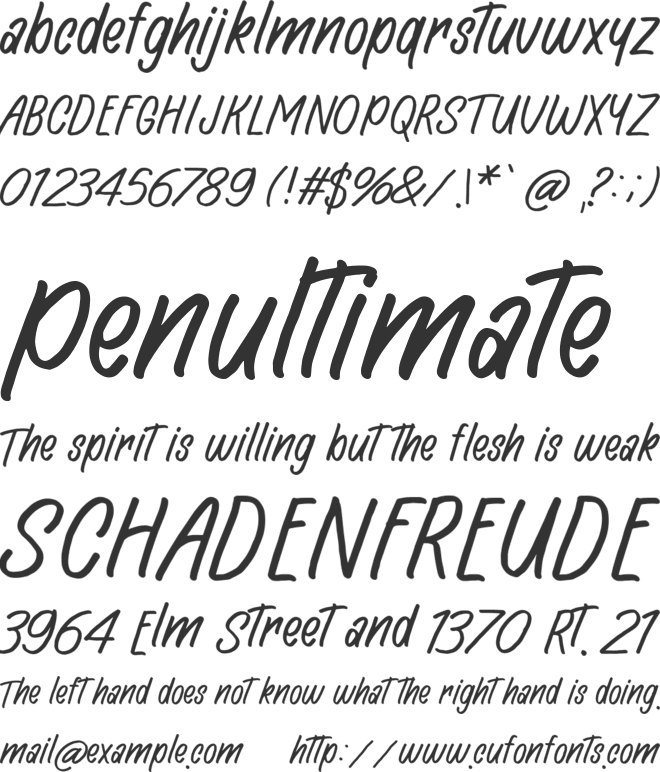 Hingar Bingar font preview