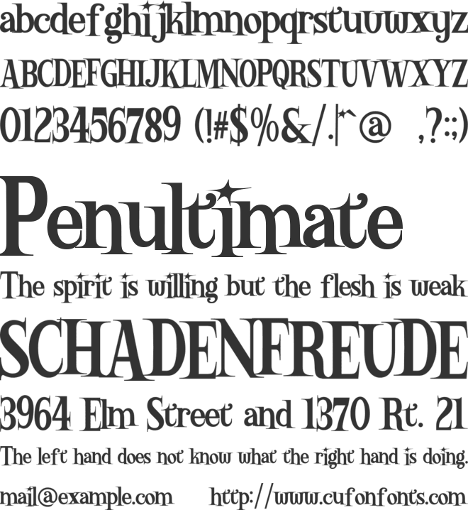 Billion Dollars font preview