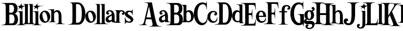 Billion Dollars font download