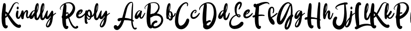 Kindly Reply font