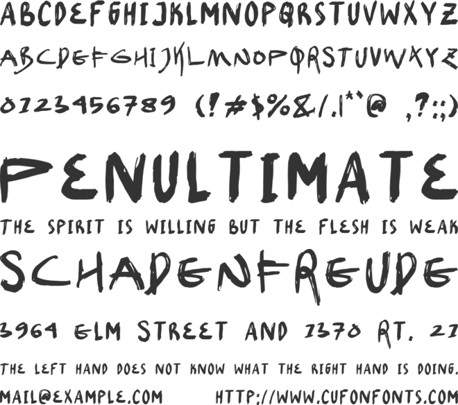 Burnside font preview