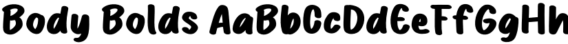 Body Bolds font download