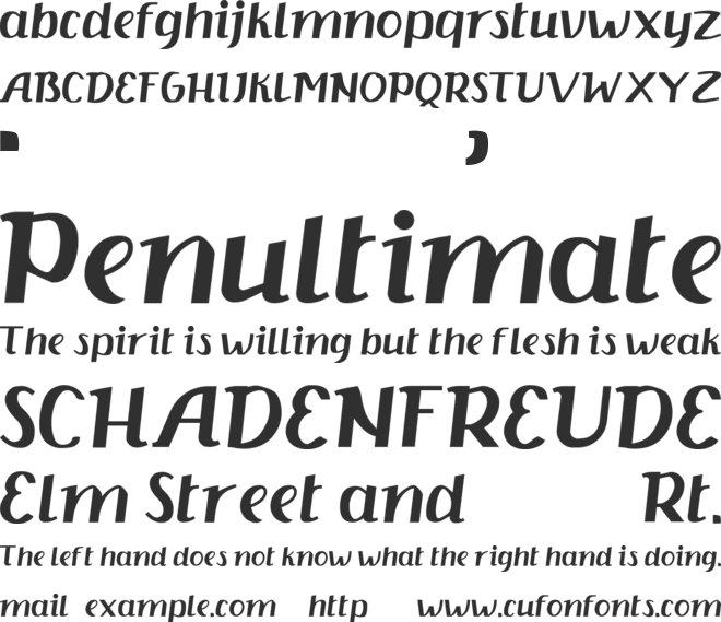 Kisha Serif font preview