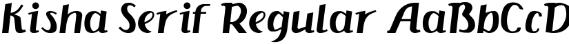 Kisha Serif Regular font