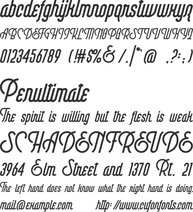 Brayline font preview