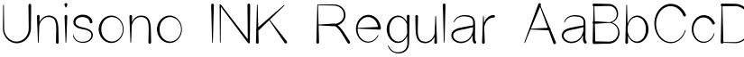 Unisono INK Regular font
