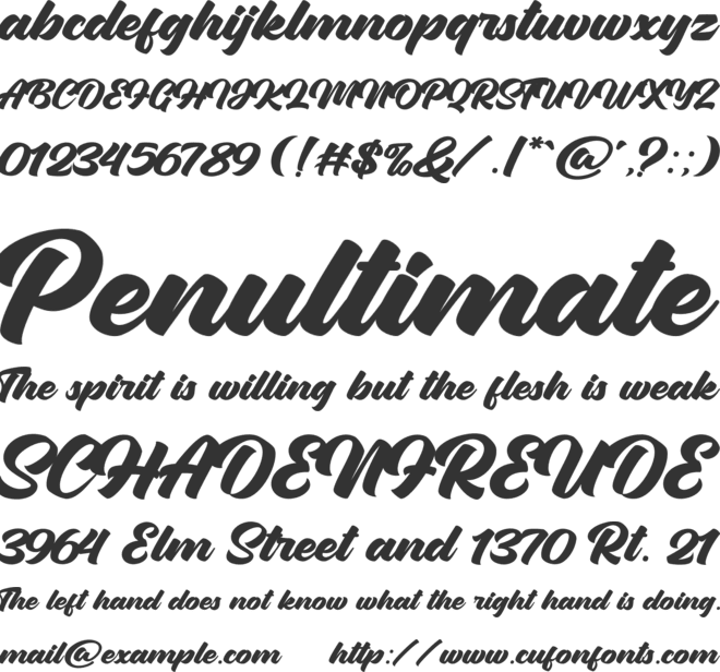 Hustle Kings font preview