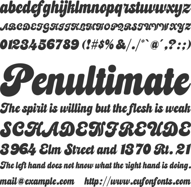 Padle Candy font preview