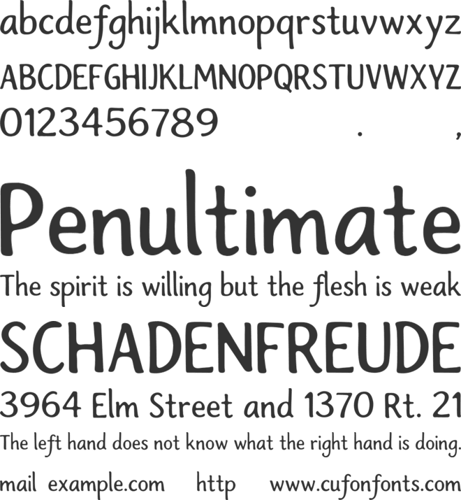 Amretiqua font preview