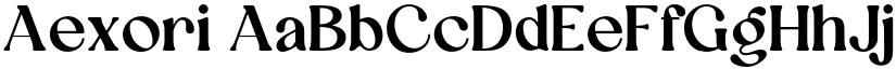 Aexori font