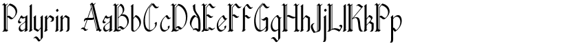Palyrin font download