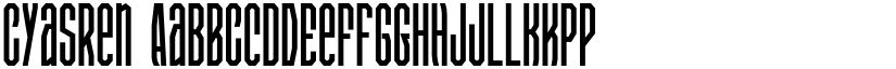 Cyasren font download