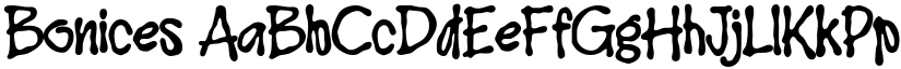 Bonices font download