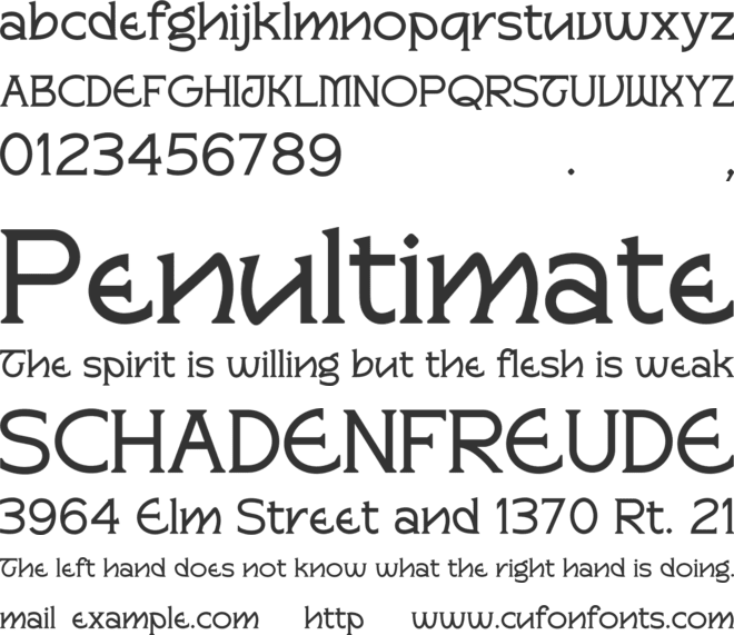 Wakorin font preview