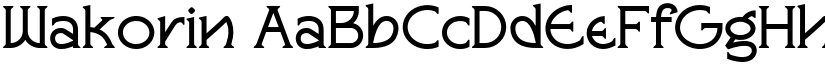 Wakorin font
