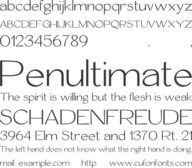 Zorckas font preview