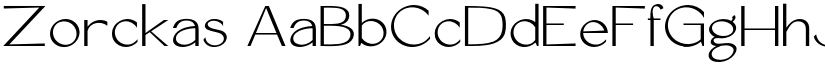 Zorckas font download