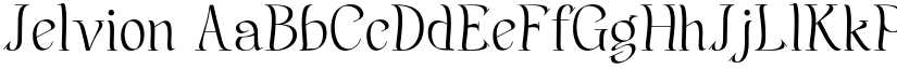 Jelvion font download