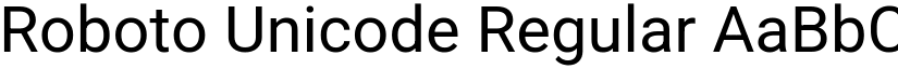 Roboto Unicode font download