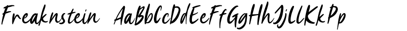 Freaknstein font download
