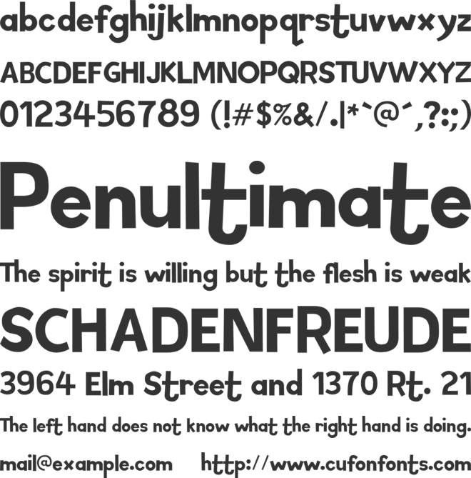 Minikuchlein font preview