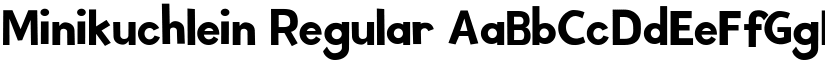 Minikuchlein Regular font