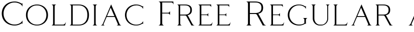 Coldiac Free Regular font