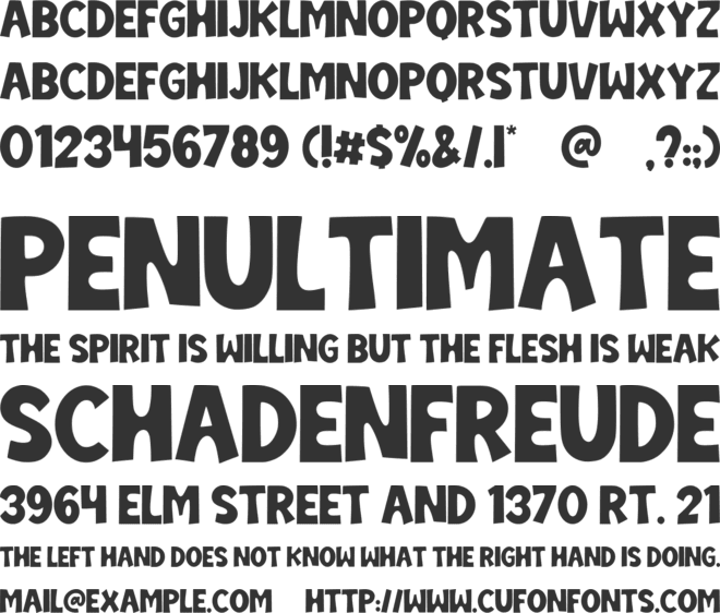 Pride Month font preview
