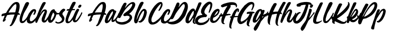 Alchosti font download