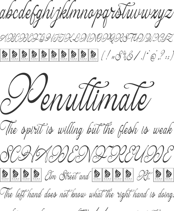 Hauliot Roisy font preview