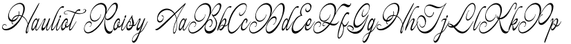 Hauliot Roisy font download
