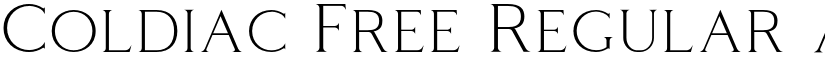 Coldiac Free Regular font