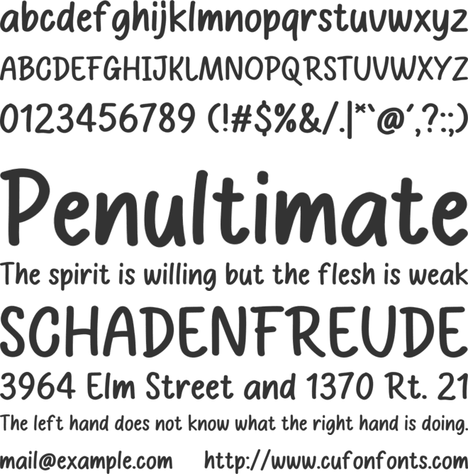 GOOD ASSIST font preview