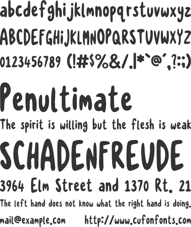 Hello Sunshine font preview