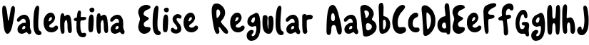 Valentina Elise Regular font