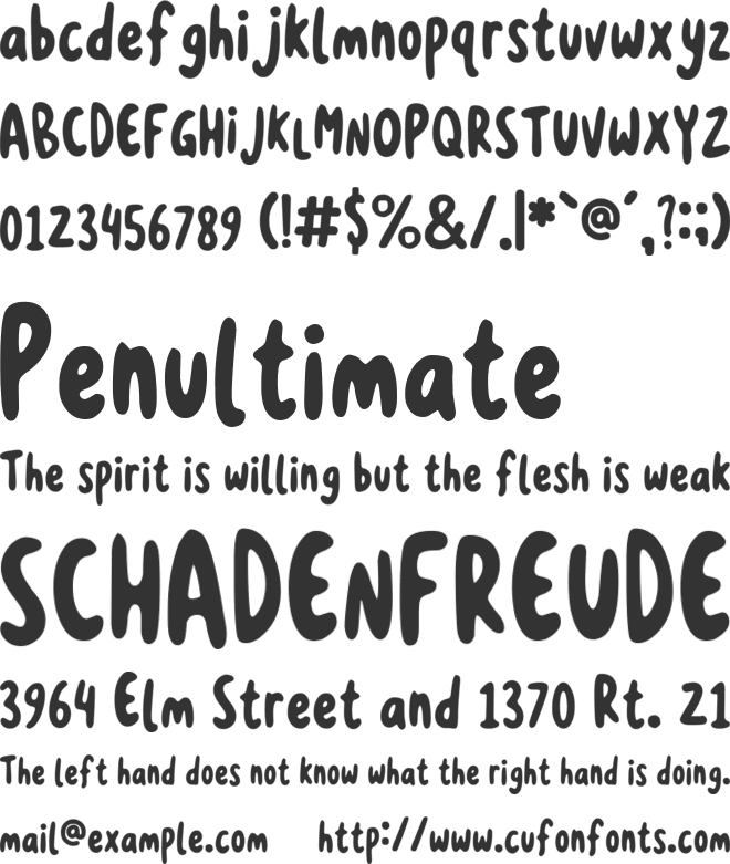Amlina Colette font preview