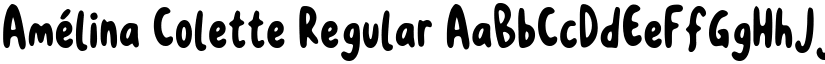 Amélina Colette Regular font