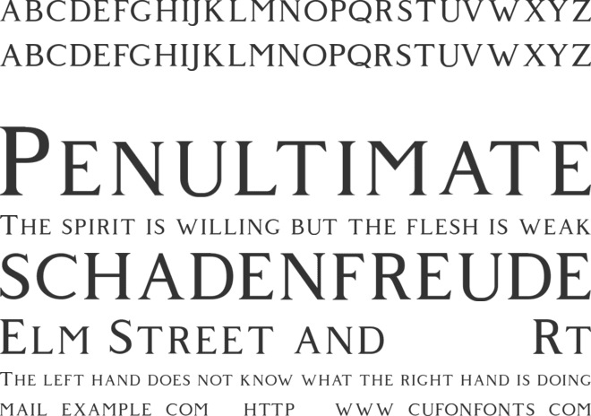 Giveny Free font preview