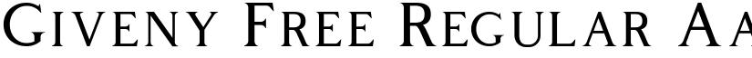 Giveny Free Regular font