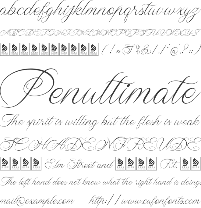 Wistallion font preview