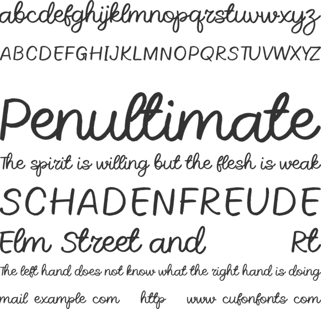 Newstalgia font preview