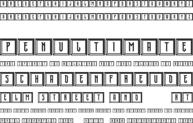 Lazarus Of Bethany Flat font preview