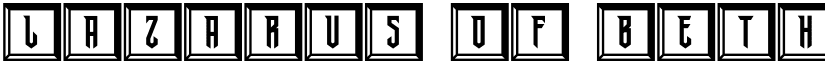 Lazarus Of Bethany Flat font download