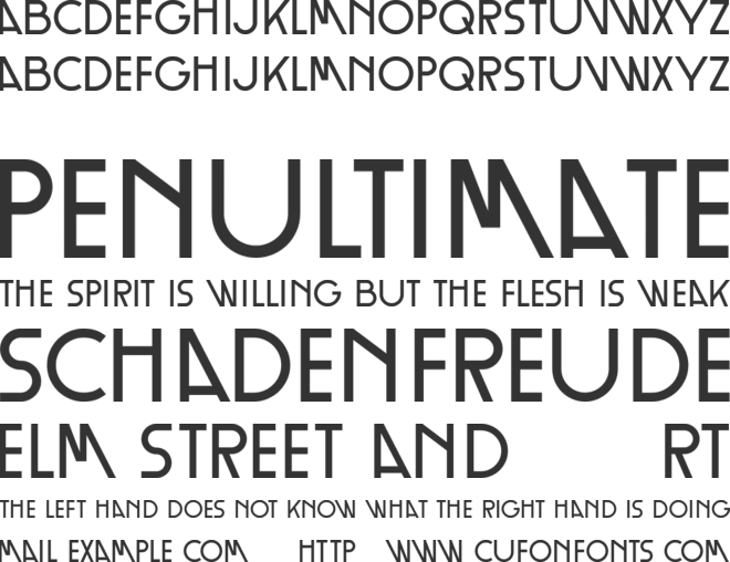 Independent Designer font preview