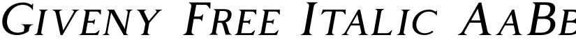 Giveny Free Italic font
