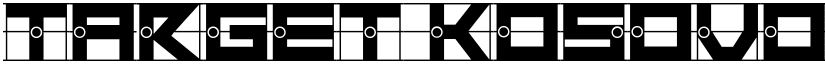 Target Kosovo font